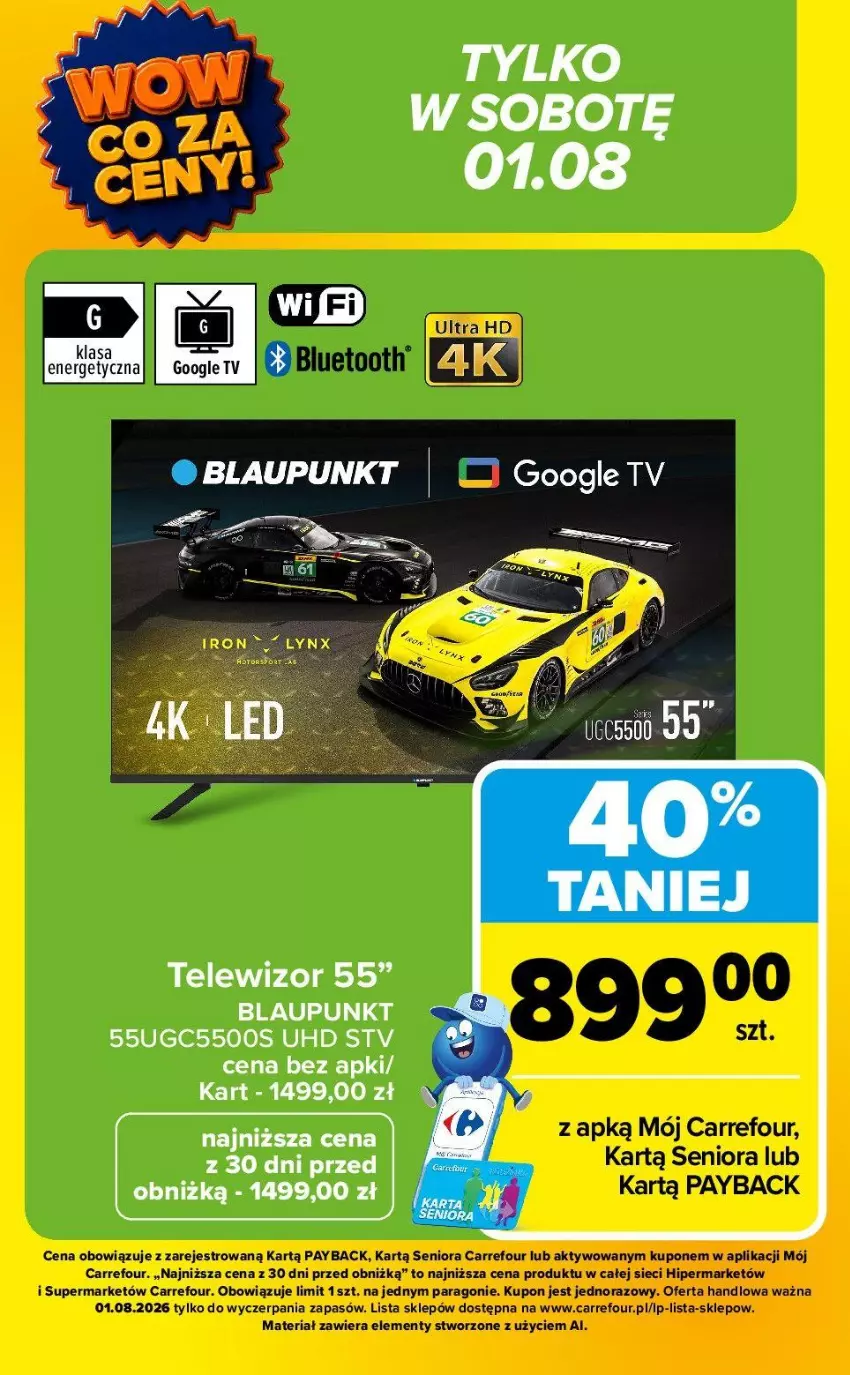 Gazetka promocyjna Carrefour - Gazetka Carrefour, Market WOW co za ceny! - ważna 27.07 do 01.08.2026 - strona 19 - produkty: Telewizor