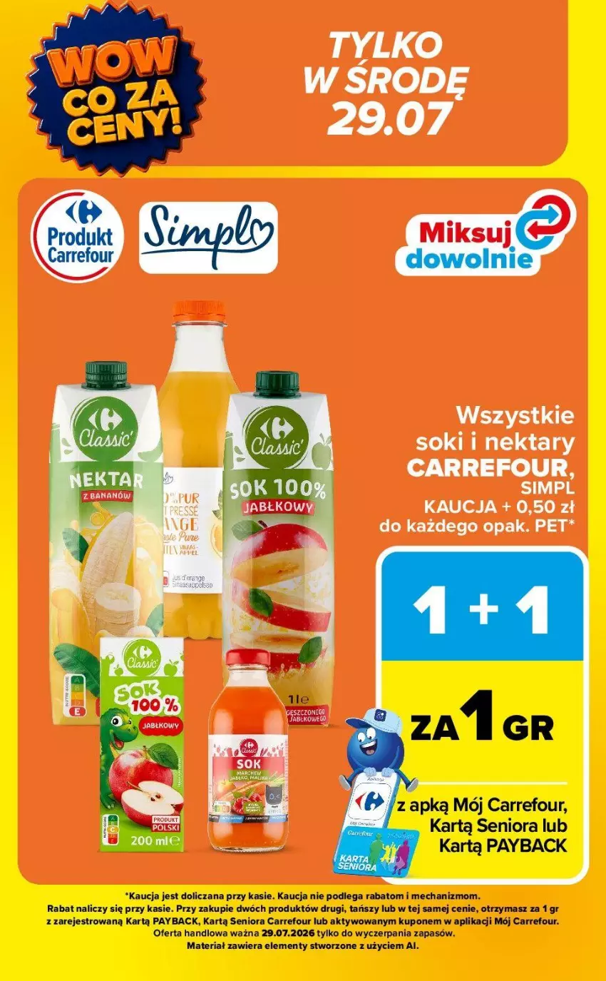 Gazetka promocyjna Carrefour - Gazetka Carrefour, Market WOW co za ceny! - ważna 27.07 do 01.08.2026 - strona 7 - produkty: Nektar, Sok