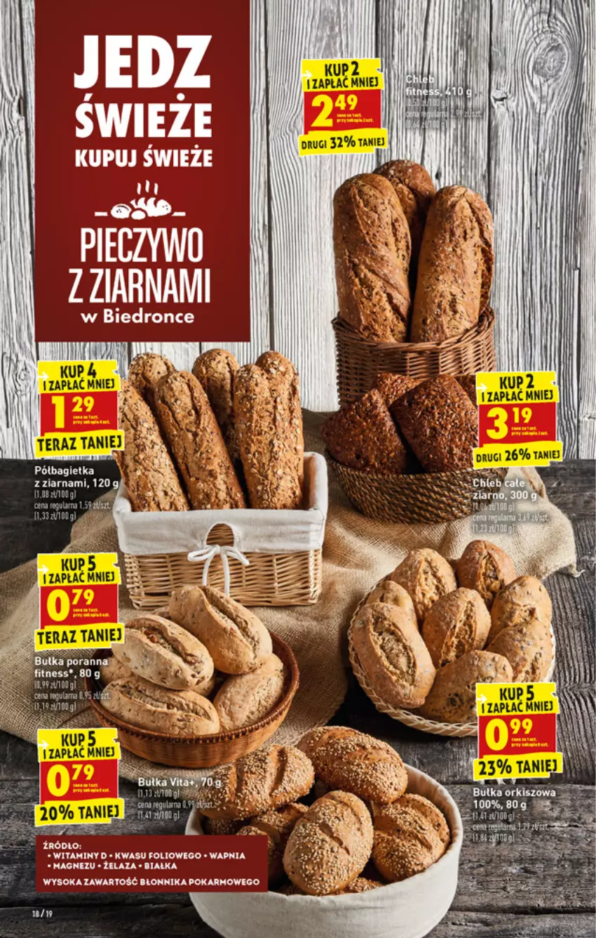 Gazetka promocyjna Biedronka - W tym tygodniu - ważna 21.06 do 27.06.2021 - strona 18 - produkty: Bagietka, Fa, LG, Magnez, Piec, Pieczywo, Półbagietka, Rura