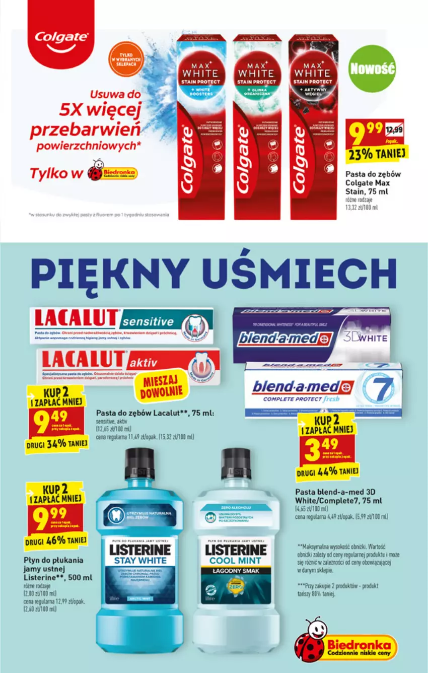 Gazetka promocyjna Biedronka - W tym tygodniu - ważna 19.07 do 24.07.2021 - strona 51 - produkty: Blend-a-Med, Colgate, Klej, Lacalut, LG, Listerine, Parka, Pasta do zębów, Płyn do płukania, Por