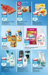 Gazetka promocyjna Auchan - Skarbonka #34 - Gazetka - ważna od 01.09 do 01.09.2021 - strona 2 - produkty: Mięso mielone, Ser, Spray do czyszczenia, Dezodorant, Proszek do prania, Surf, Mleczko, Spaghetti, Napój mleczny, Danio, Sanytol, Mintaj, Dorsz, Napój, Mięso