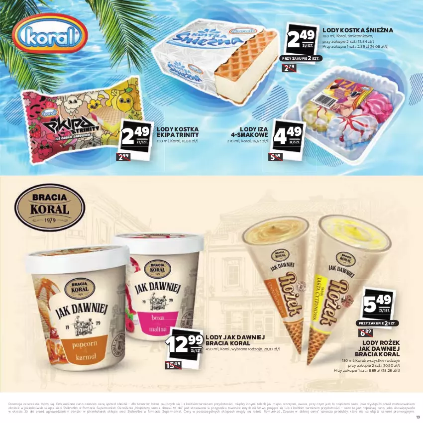 Gazetka promocyjna Stokrotka - Katalog Łap Okazje - ważna 10.07 do 23.07.2025 - strona 19 - produkty: Lody, Mięso, Owoce, Warzywa