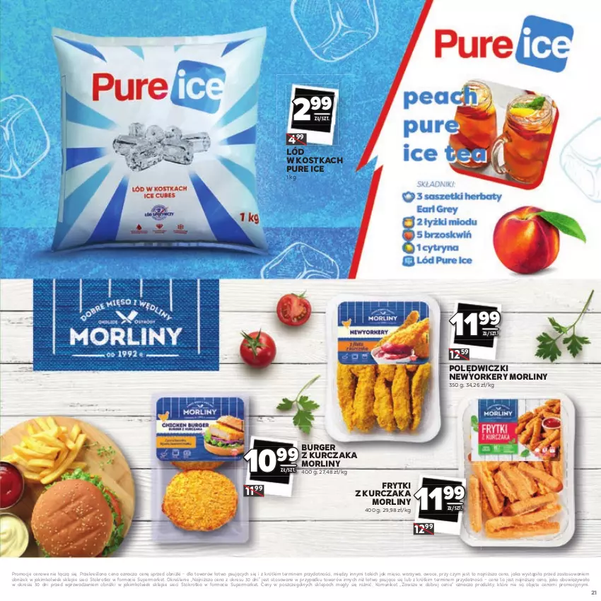 Gazetka promocyjna Stokrotka - Katalog Łap Okazje - ważna 10.07 do 23.07.2025 - strona 21 - produkty: Burger, Frytki, Kurczak, Mięso, Morliny, Owoce, Pur, Warzywa