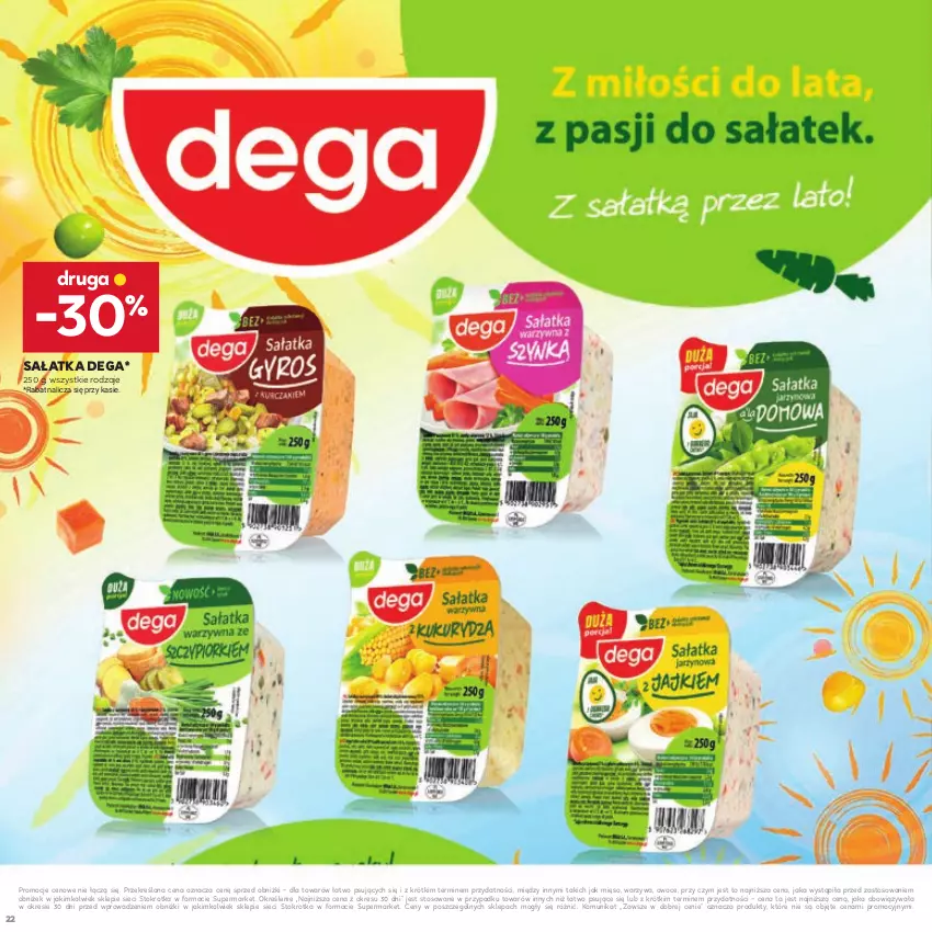 Gazetka promocyjna Stokrotka - Katalog Łap Okazje - ważna 10.07 do 23.07.2025 - strona 22 - produkty: Dega, Mięso, Owoce, Sałat, Sałatka, Warzywa