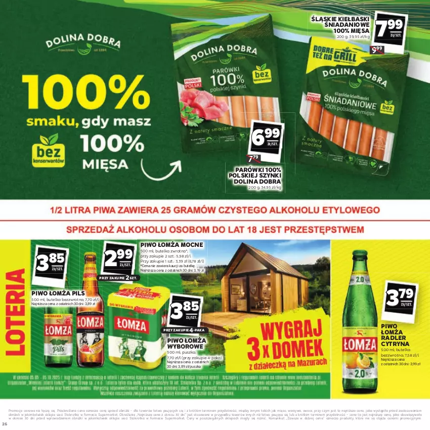 Gazetka promocyjna Stokrotka - Katalog Łap Okazje - ważna 10.07 do 23.07.2025 - strona 26 - produkty: Danio, Mięso, Owoce, Parówki, Piwo, Radler, Warzywa