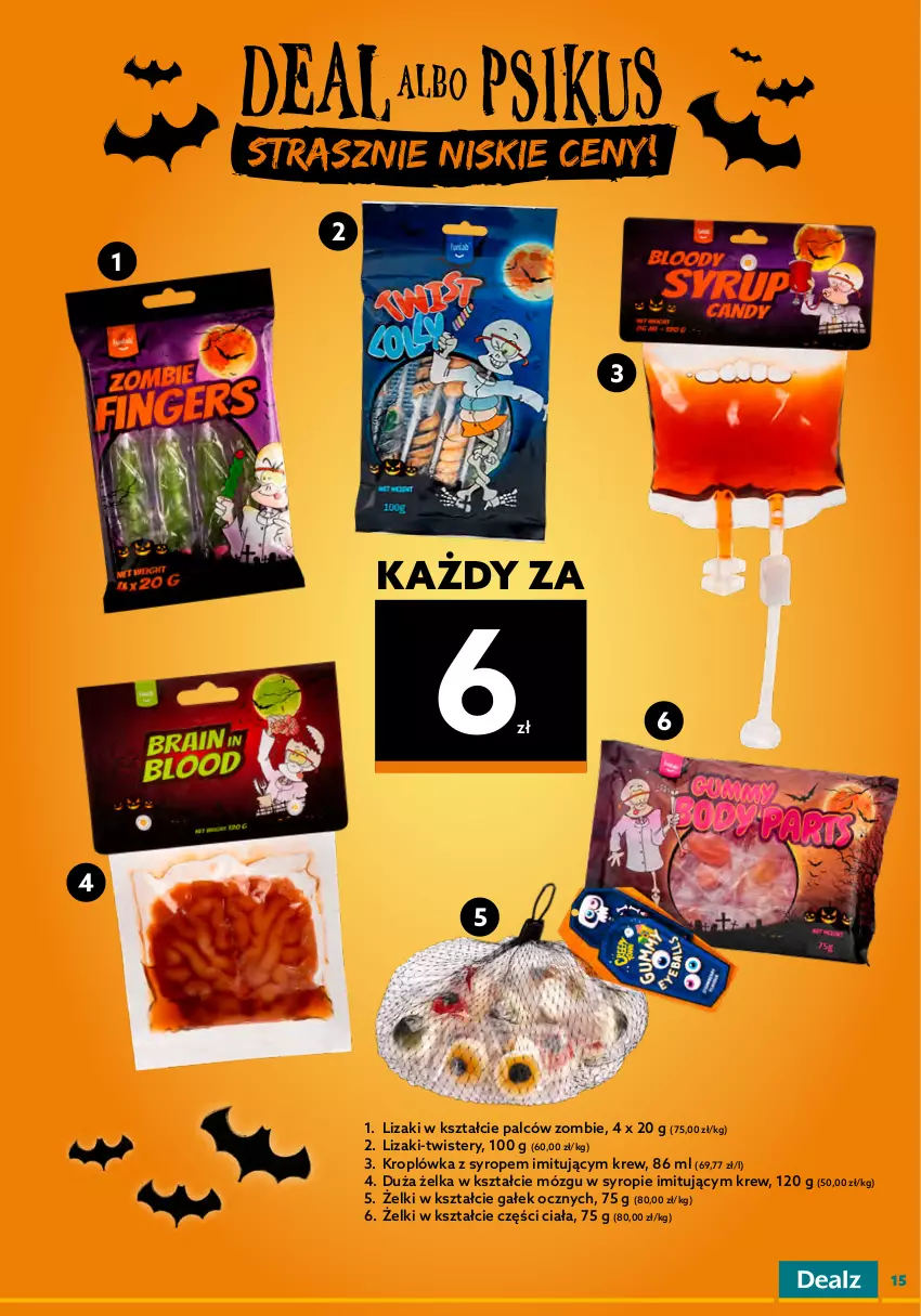 Gazetka promocyjna Dealz - NOWA GAZETKAWielkie Oszczędzanie z Dealz! - ważna 19.10 do 01.11.2022 - strona 15 - produkty: Chupa Chups, Haribo, Kit Kat, Lizaki, Syrop