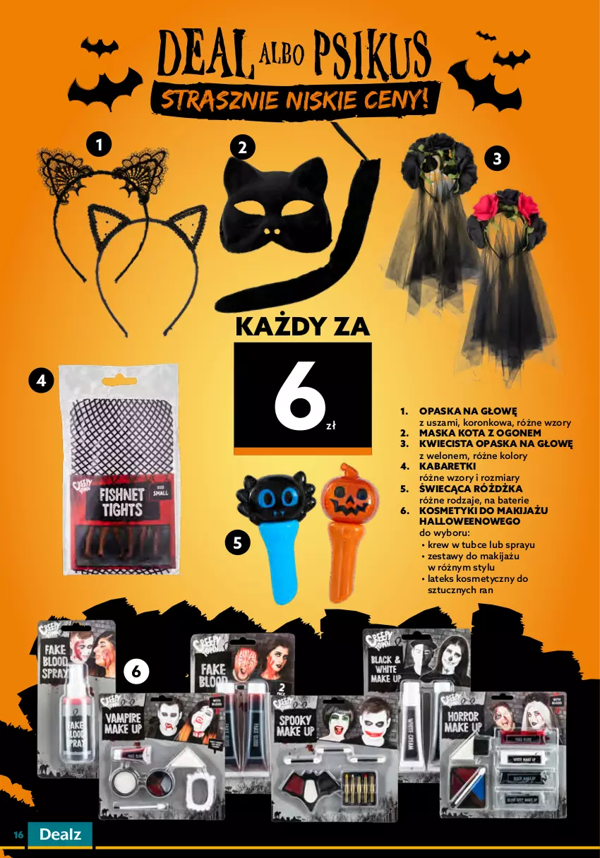 Gazetka promocyjna Dealz - NOWA GAZETKAWielkie Oszczędzanie z Dealz! - ważna 19.10 do 01.11.2022 - strona 16 - produkty: Makijaż, Maska, Opaska, Papier, Rum, Top