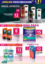 Gazetka promocyjna Dealz - NOWA GAZETKAWielkie Oszczędzanie z Dealz! - Gazetka - ważna od 01.11 do 01.11.2022 - strona 10 - produkty: Płyn do kąpieli, Płyn do płukania jamy ustnej, Listerine, Pasta do zębów, Taft, Płyn do płukania, Chusteczki, Always, Szampon, Odżywka, Mydło, Suchy szampon, Colgate, Wkładki, Luksja, LG