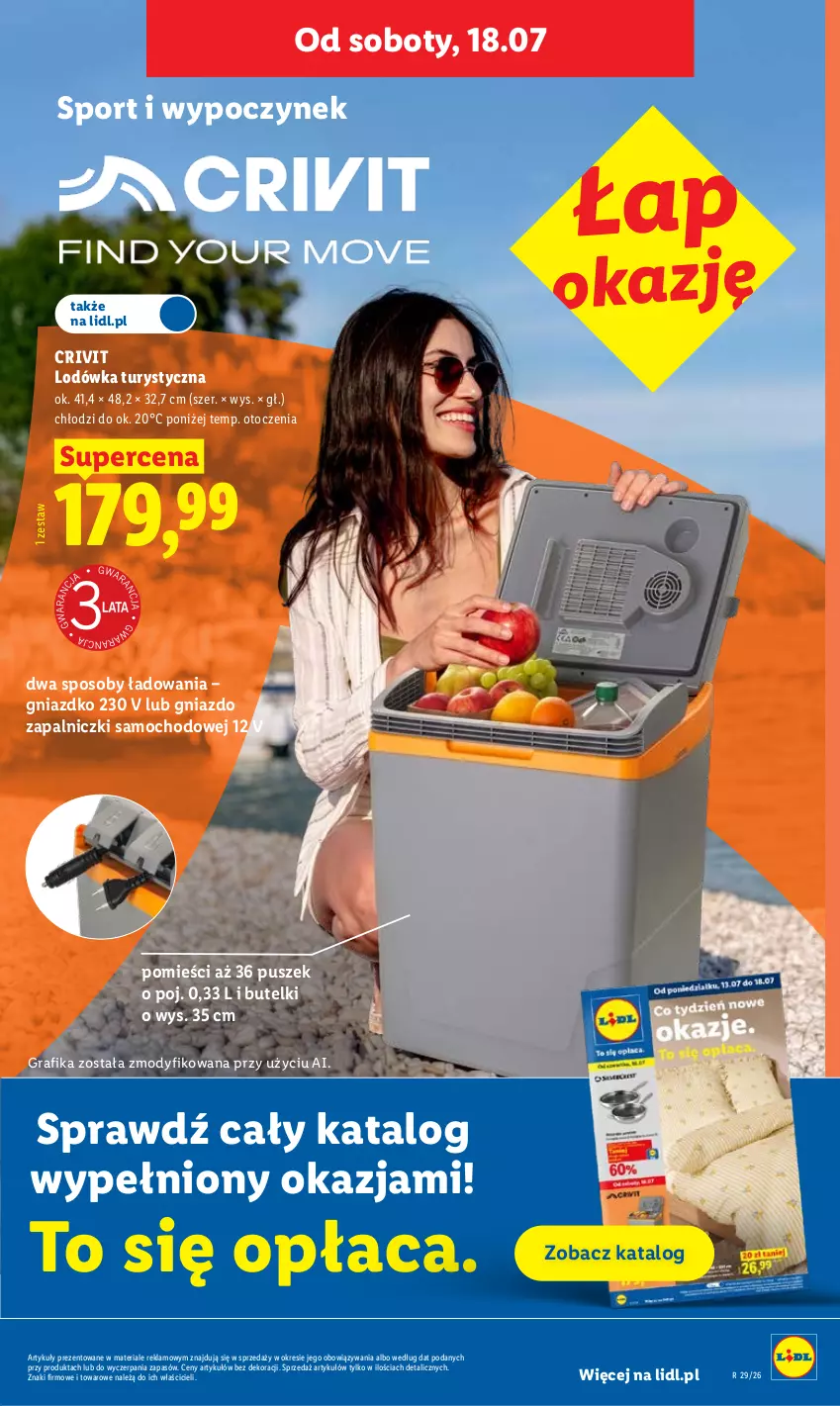 Gazetka promocyjna Lidl - Gazetka ważna od 16.07 do 18.07 - ważna 16.07 do 18.07.2026 - strona 43 - produkty: Gra, Grafika, Lodówka, Por, Sport
