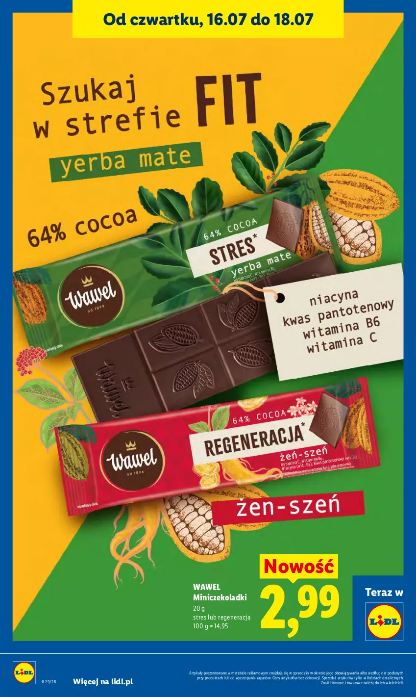 Gazetka promocyjna Lidl - Gazetka ważna od 16.07 do 18.07 - ważna 16.07 do 18.07.2026 - strona 84 - produkty: Tera, Wawel