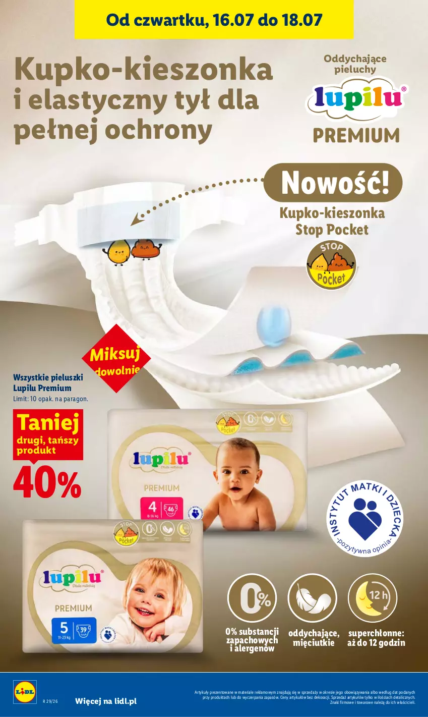 Gazetka promocyjna Lidl - Gazetka ważna od 16.07 do 18.07 - ważna 16.07 do 18.07.2026 - strona 88 - produkty: Pieluchy, Top
