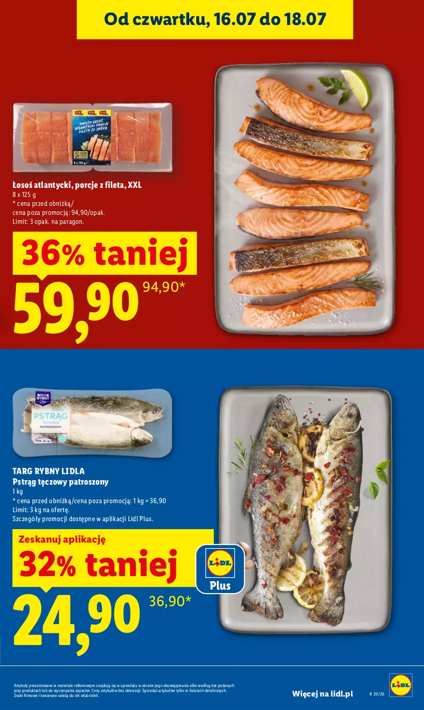 Gazetka promocyjna Lidl - Gazetka ważna od 16.07 do 18.07 - ważna 16.07 do 18.07.2026 - strona 9 - produkty: Por, Pstrąg, Pstrąg tęczowy