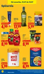Gazetka promocyjna Lidl - Gazetka ważna od 16.07 do 18.07 - Gazetka - ważna od 18.07 do 18.07.2026 - strona 86 - produkty: Lubella, Ketchup, Koncentrat pomidorowy, Makaron, Ryż, Gin, Bell, Pesto, Sonko, Kotlin, Bella, Ryż biały, Oliwa