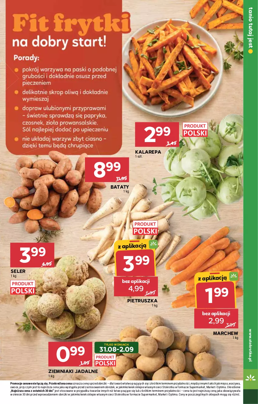 Gazetka promocyjna Stokrotka - Supermarket - ważna 27.08 do 02.09.2026 - strona 11 - produkty: Mięso, Optima, Owoce, Pietruszka, Warzywa, Ziemniaki