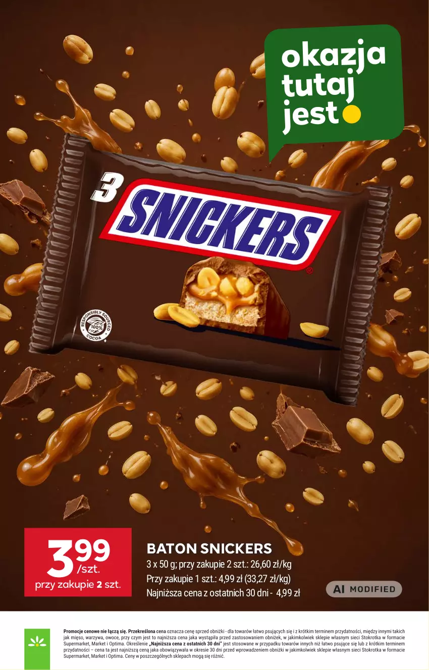 Gazetka promocyjna Stokrotka - Supermarket - ważna 27.08 do 02.09.2026 - strona 21 - produkty: Baton, Snickers