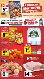 Gazetka promocyjna Intermarche - Gazetka promocyjna - Gazetka - ważna od 26.11 do 26.11.2025 - strona 1 - produkty: Corn flakes, Orzeszki, Nesquik, LANA, Schab wieprzowy, Miód, Woda, Pluszak, Kalendarz, Kalendarz adwentowy