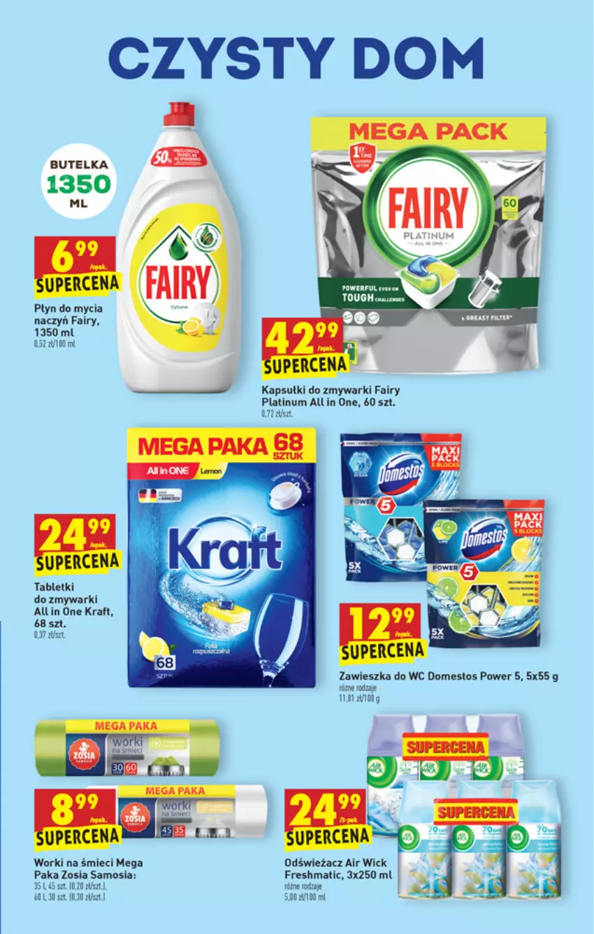 Gazetka promocyjna Biedronka - W tym tygodniu - ważna 29.04 do 05.05.2021 - strona 49 - produkty: Air Wick, Domestos, Fa, Fairy, Tablet, Tabletki do zmywarki, Zawieszka do wc, Zmywarki