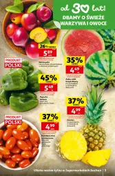 Gazetka promocyjna Auchan - 30 Lat Supermarket - Gazetka - ważna od 29.07 do 29.07.2026 - strona 3 - produkty: Warzywa, Papryka, Warzywa i owoce, Ananas, Kosz, Owoce, Pomidory, Nektar