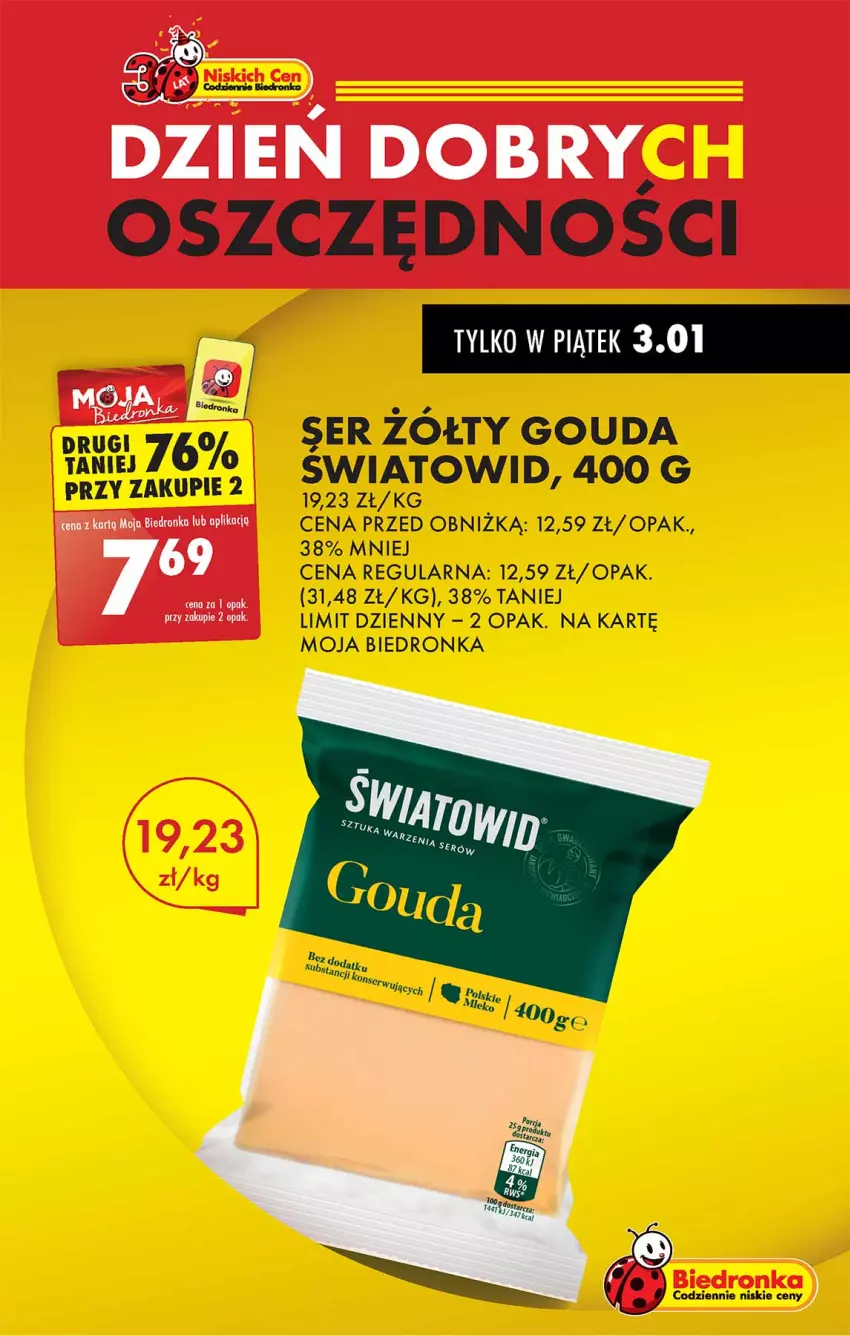 Gazetka promocyjna Biedronka - Od Czwartku - ważna 02.01 do 08.01.2025 - strona 5 - produkty: Gouda, Ser