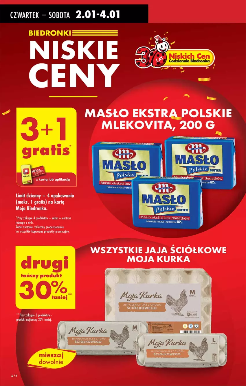 Gazetka promocyjna Biedronka - Od Czwartku - ważna 02.01 do 08.01.2025 - strona 6 - produkty: Gra, Jaja, Masło, Mleko, Mlekovita, Por