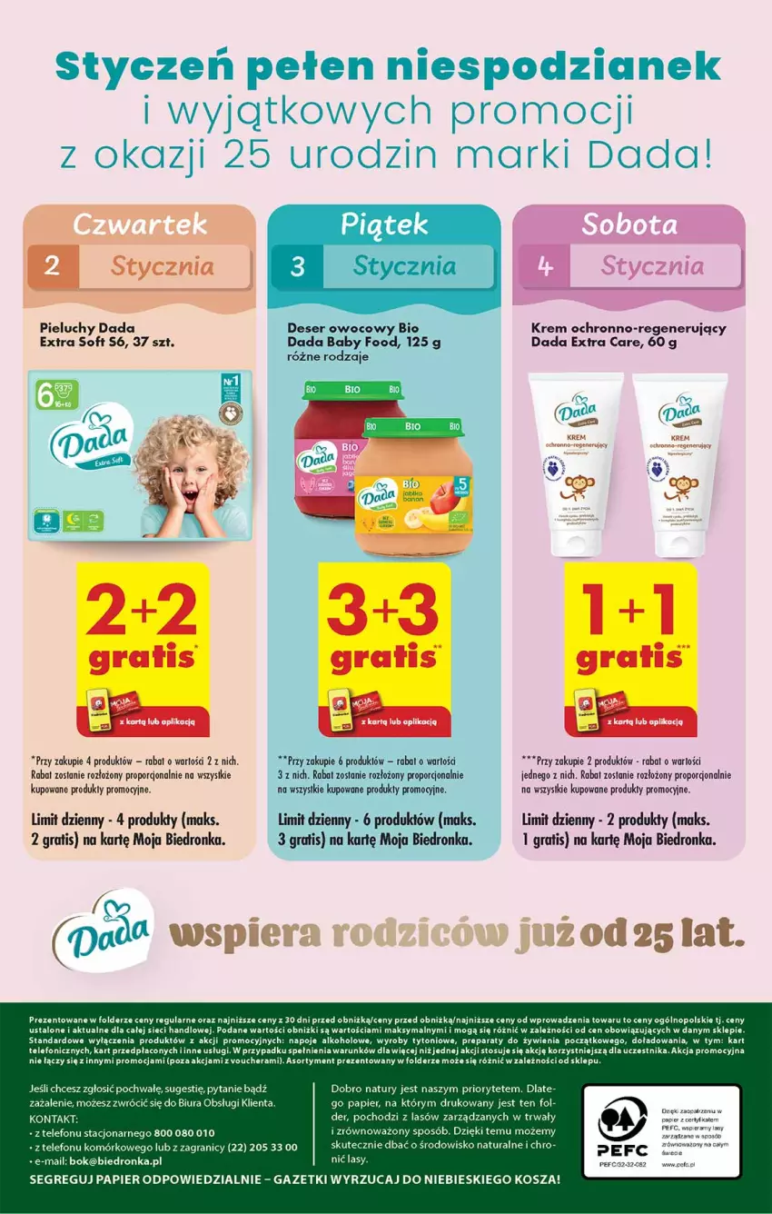 Gazetka promocyjna Biedronka - Od Czwartku - ważna 02.01 do 08.01.2025 - strona 64 - produkty: Dada, Deser, Deser owocowy, Fa, Gin, Gra, HP, Kosz, Napoje, Papier, Pieluchy, Por, Ser, Telefon