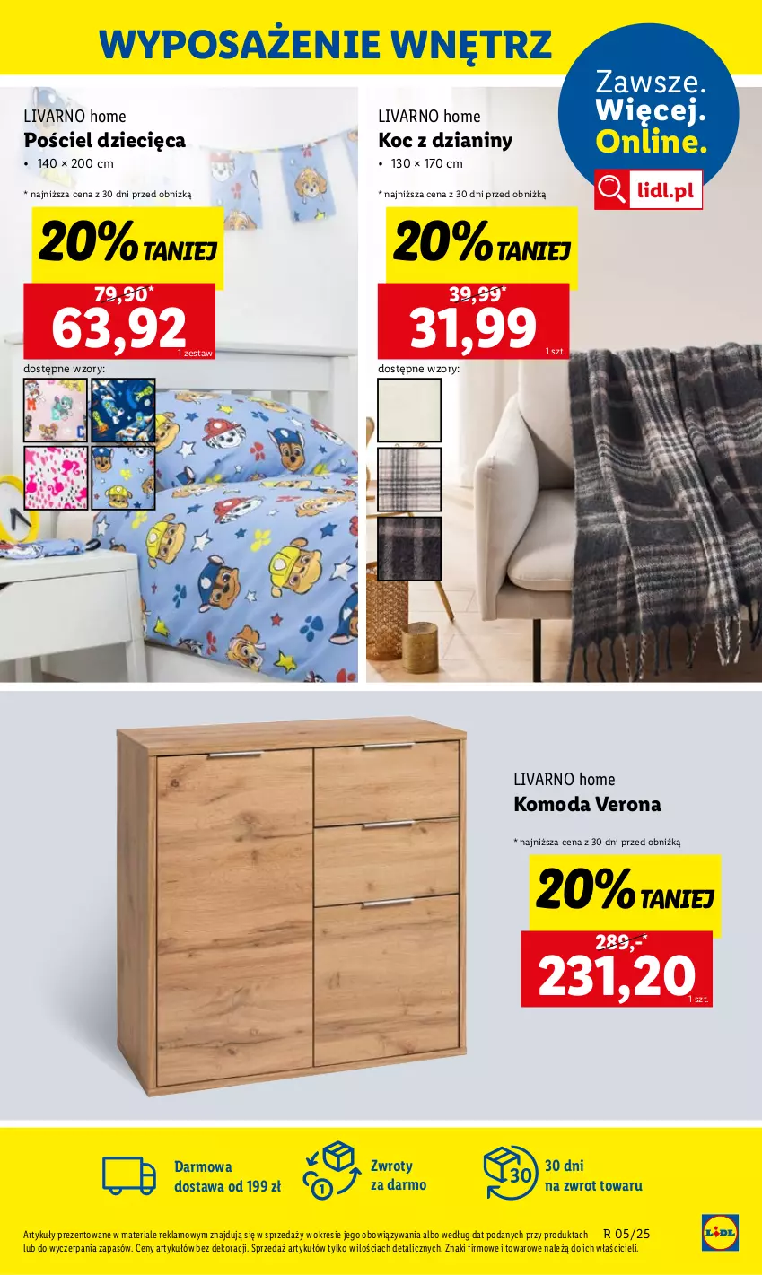 Gazetka promocyjna Lidl - GAZETKA - ważna 27.01 do 01.02.2025 - strona 33 - produkty: Dzieci, Ivar, Koc, Komoda, Moda, Pościel