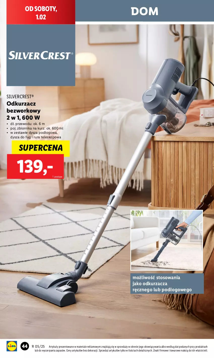 Gazetka promocyjna Lidl - GAZETKA - ważna 27.01 do 01.02.2025 - strona 48 - produkty: Odkurzacz, Rura, Silvercrest, Teleskop