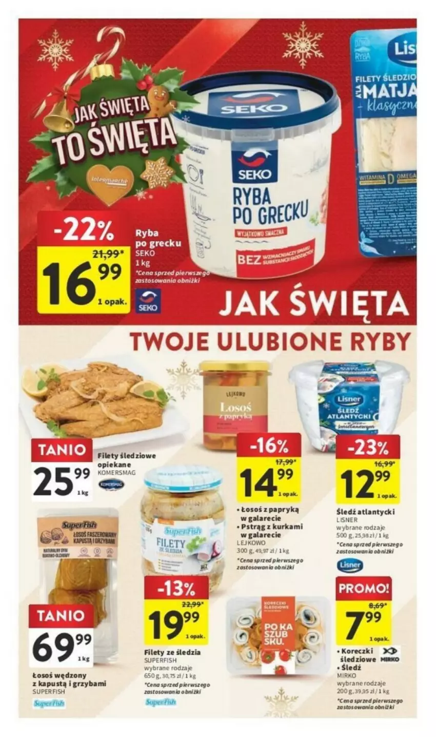 Gazetka promocyjna Intermarche - ważna 14.12 do 18.12.2023 - strona 13 - produkty: Gala, Kapustą, Pstrąg