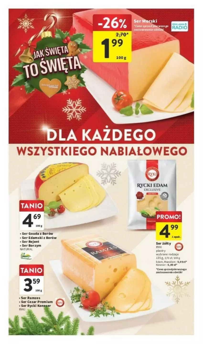 Gazetka promocyjna Intermarche - ważna 14.12 do 18.12.2023 - strona 26 - produkty: Edam, Ser