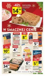 Gazetka promocyjna Intermarche - Gazetka - ważna od 18.12 do 18.12.2023 - strona 22 - produkty: Krakus, Por, Pasztet, Tarczyński, Sport, Frankfurterki, Kiełbasa, Olewnik