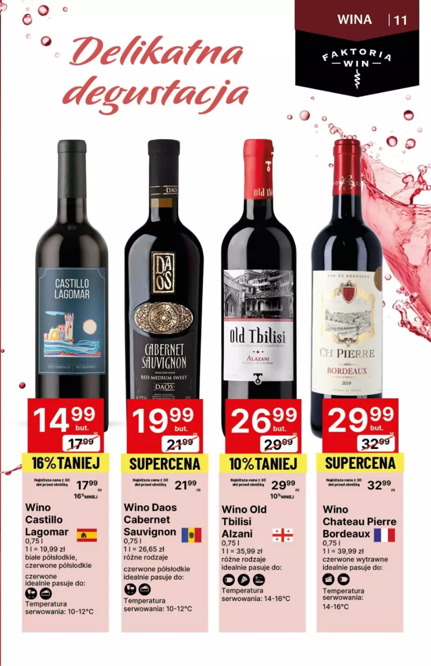 Gazetka promocyjna Delikatesy Centrum - DeliBarek DC49/DC50 - ważna 14.12.2023 do 03.01.2024 - strona 11 - produkty: Bordeaux, Ser, Wino