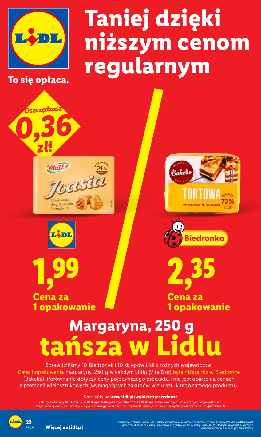 Gazetka promocyjna Lidl - Gazetka ważna od 20.04 do 22.04 - ważna 20.04 do 22.04.2026 - strona 22 - produkty: Gra, Margaryna, Por, Rama