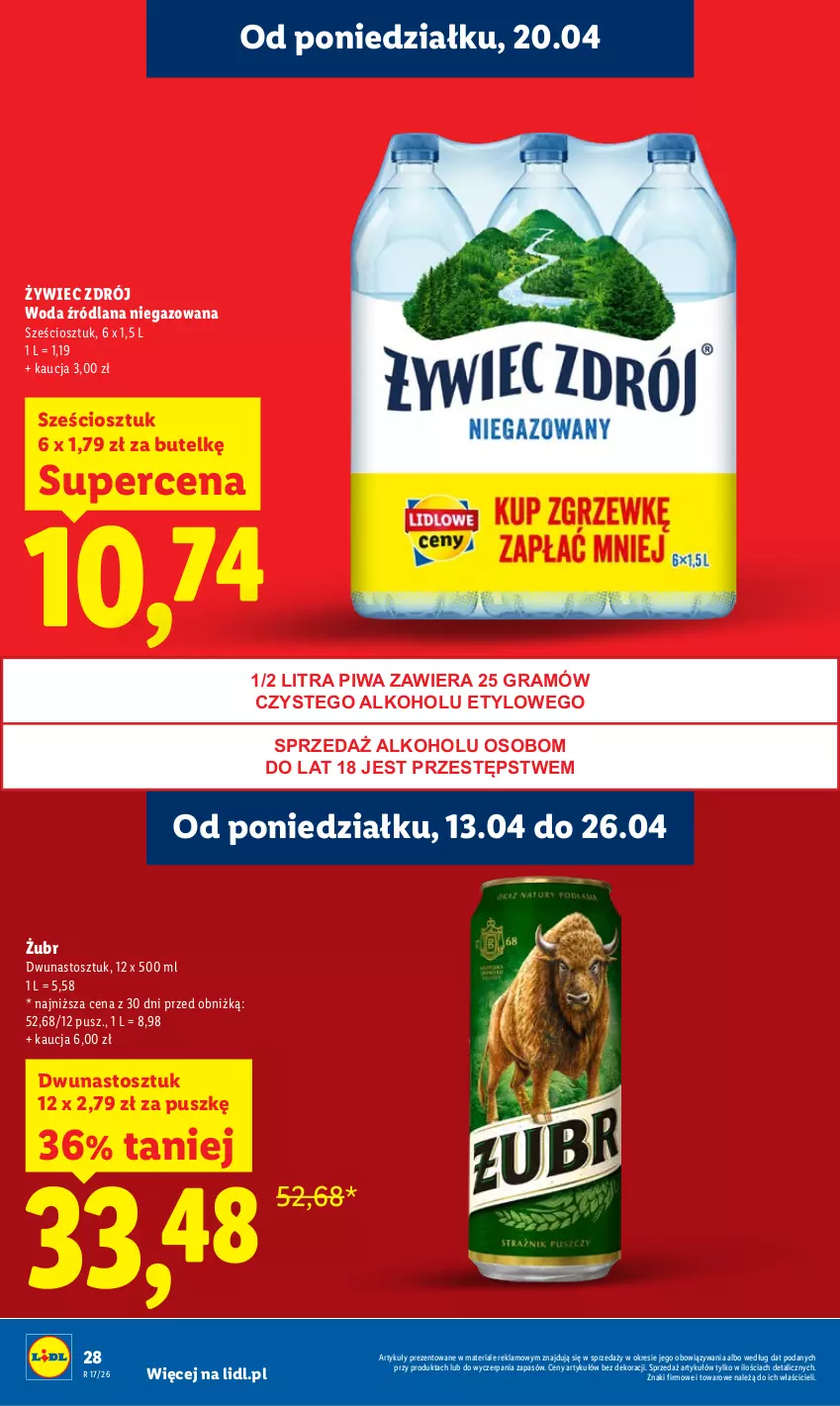 Gazetka promocyjna Lidl - Gazetka ważna od 20.04 do 22.04 - ważna 20.04 do 22.04.2026 - strona 28 - produkty: Gra, LANA, Piwa, Woda