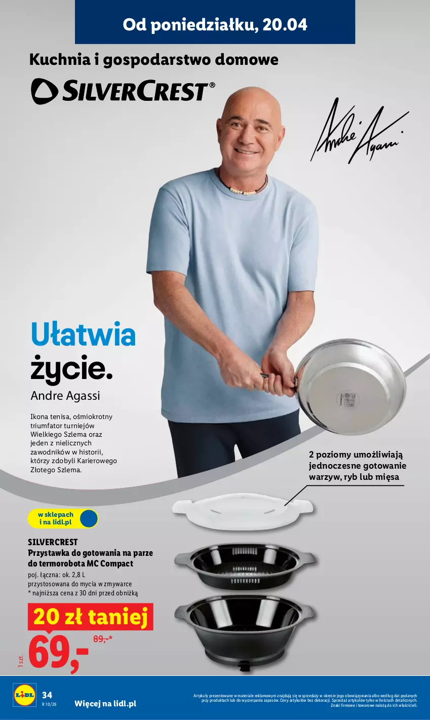 Gazetka promocyjna Lidl - Gazetka ważna od 20.04 do 22.04 - ważna 20.04 do 22.04.2026 - strona 34 - produkty: Fa, Kuchnia, Robot, Silvercrest