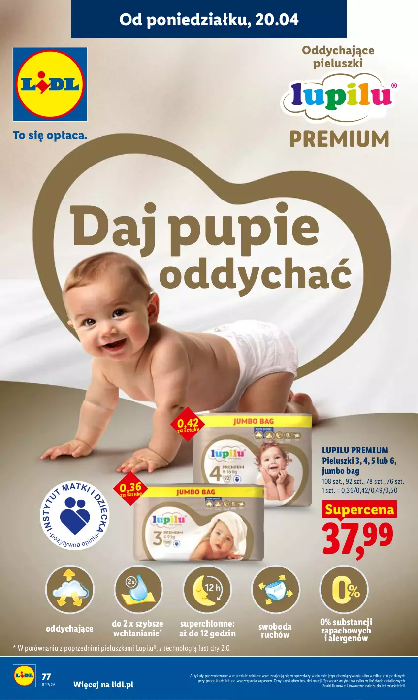 Gazetka promocyjna Lidl - Gazetka ważna od 20.04 do 22.04 - ważna 20.04 do 22.04.2026 - strona 80 - produkty: Fa, O Bag, Por