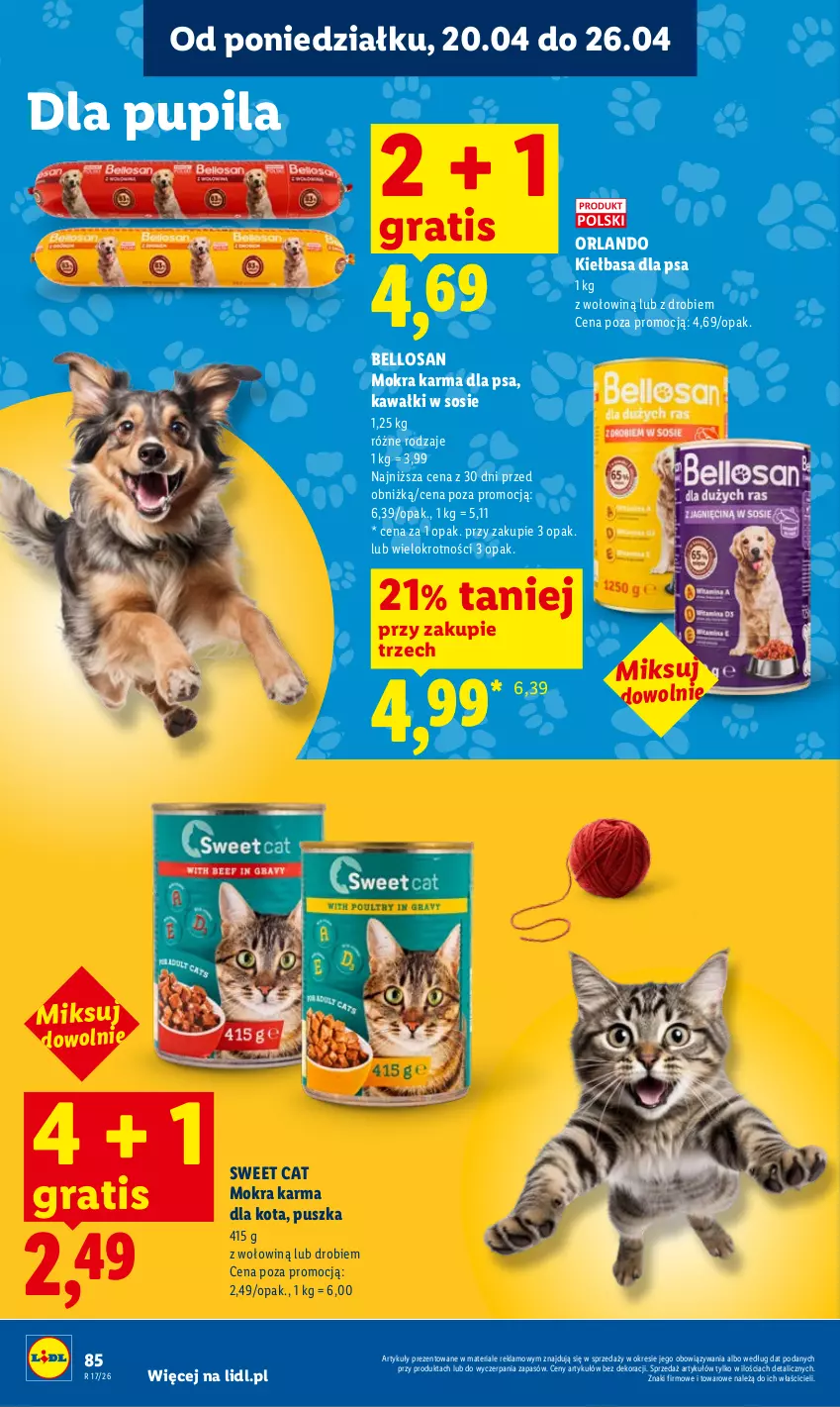 Gazetka promocyjna Lidl - Gazetka ważna od 20.04 do 22.04 - ważna 20.04 do 22.04.2026 - strona 88 - produkty: Bell, Gra, Kawa, Kiełbasa, Mokra karma, Sos