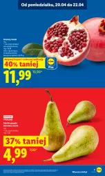 Gazetka promocyjna Lidl - Gazetka ważna od 20.04 do 22.04 - Gazetka - ważna od 22.04 do 22.04.2026 - strona 7 - produkty: Ser, Gra, Granat, Gruszki, Deser