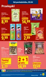 Gazetka promocyjna Lidl - Gazetka ważna od 20.04 do 22.04 - Gazetka - ważna od 22.04 do 22.04.2026 - strona 71 - produkty: Pistacje, Gra, Inka, Słonecznik prażony, Chipsy, Mango suszone, Daktyle, Pieprz, Pringles, Mango