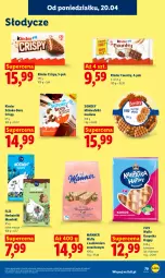 Gazetka promocyjna Lidl - Gazetka ważna od 20.04 do 22.04 - Gazetka - ważna od 22.04 do 22.04.2026 - strona 73 - produkty: Karp, Wafle, Herbatniki, Kinder, Kokos