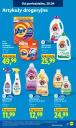 Gazetka promocyjna Lidl - Gazetka ważna od 20.04 do 22.04 - Gazetka - ważna od 22.04 do 22.04.2026 - strona 85 - produkty: Płyn do prania, Perfum, Vizir, Odtłuszczacz, Kapsułki do prania