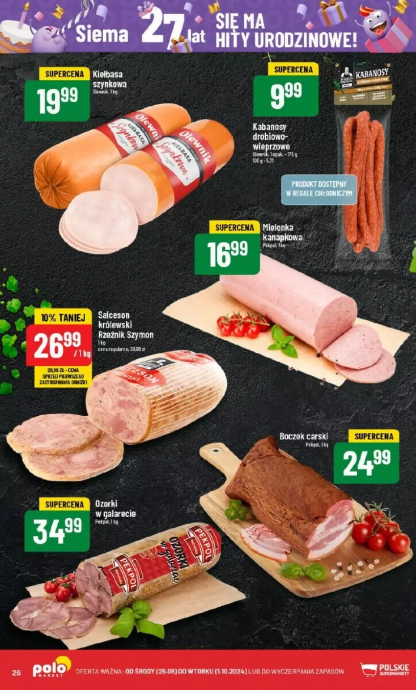 Gazetka promocyjna PoloMarket - ważna 25.09 do 01.10.2024 - strona 19 - produkty: Salceson