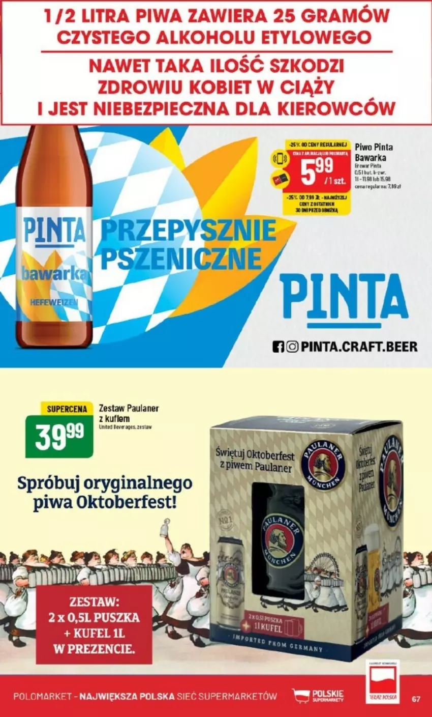 Gazetka promocyjna PoloMarket - ważna 25.09 do 01.10.2024 - strona 64 - produkty: Gin, Noż, Piwa, Piwo, Warka