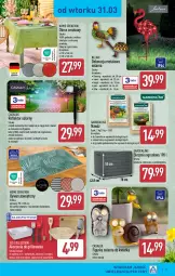 Gazetka promocyjna Aldi - Artykuły przemysłowe i tekstylia - Gazetka - ważna od 02.04 do 02.04.2026 - strona 5 - produkty: Sok, Noż, Szczypce, Reflektor, Grill, Obrus, Nawóz, Dywan, Kogut