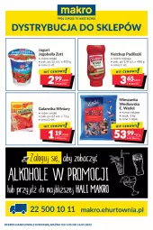 Gazetka promocyjna Makro - [Oferta promocyjna] Dostawy - Gazetka - ważna od 16.05 do 16.05.2022 - strona 1 - produkty: Ketchup, Zott, Bell, Jogurt, Winiary, Galaretka, E. Wedel, Bella, Pudliszki, Jogobella, Gala, Mieszanka wedlowska