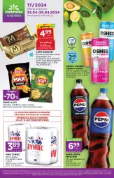 Gazetka promocyjna Stokrotka - Stokrotka Express - Gazetka - ważna od 29.04 do 29.04.2024 - strona 1 - produkty: Piwa, Piwo, Gra, Pepsi max, Chipsy, Lody, Pepsi, Oshee