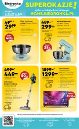 Gazetka promocyjna Biedronka - Okazje tygodnia od 25.09 - Gazetka - ważna od 07.10 do 07.10.2023 - strona 38 - produkty: Odkurzacz, Ser, Por, Gra, Szczotka, Odkurzacz bezprzewodowy, Mikser, Tran, Mieszadło, Sport, Android TV, Telewizor, Waga, Obraz, HP