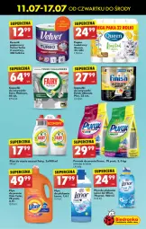 Gazetka promocyjna Biedronka - Od czwartku - Gazetka - ważna od 17.07 do 17.07.2024 - strona 53 - produkty: Ser, Pur, Do mycia naczyń, Papier, Finish, Proszek do prania, Płyn do mycia naczyń, Velvet, Vizir, Płyn do płukania, Ręcznik, Rolki, Fairy, Płyn do mycia, Zmywarki, Lenor, Fa