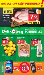 Gazetka promocyjna Delikatesy Centrum - Gazetka DC39 pon-sr - Gazetka - ważna od 11.10 do 11.10.2023 - strona 1 - produkty: Kurczak, Rum, Napój energetyczny, Cytryny, Kawa mielona, Kawa, Tusz, Lack, Prima, Boczek, Napój, K2