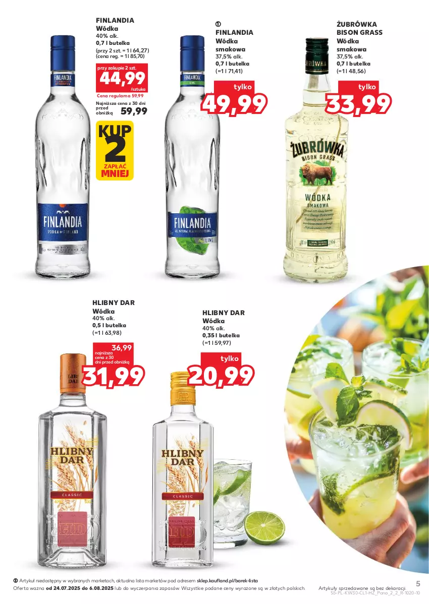 Gazetka promocyjna Kaufland - Barek Kauflandu - ważna 24.07 do 06.08.2025 - strona 5 - produkty: Dres, Finlandia, Gra, Wódka