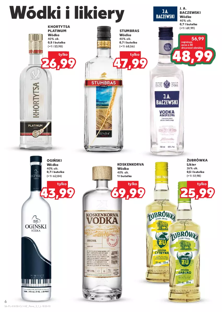 Gazetka promocyjna Kaufland - Barek Kauflandu - ważna 24.07 do 06.08.2025 - strona 6 - produkty: Likier, Ogiński, Wódka